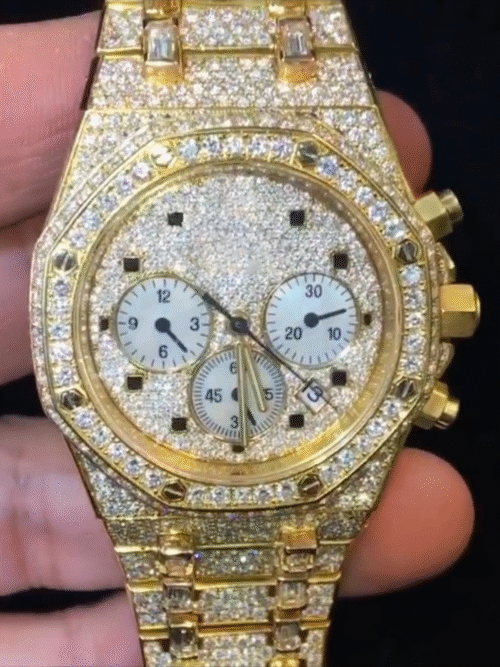 BUST DOWN MOISSANITE WATCH / ICED OUT
