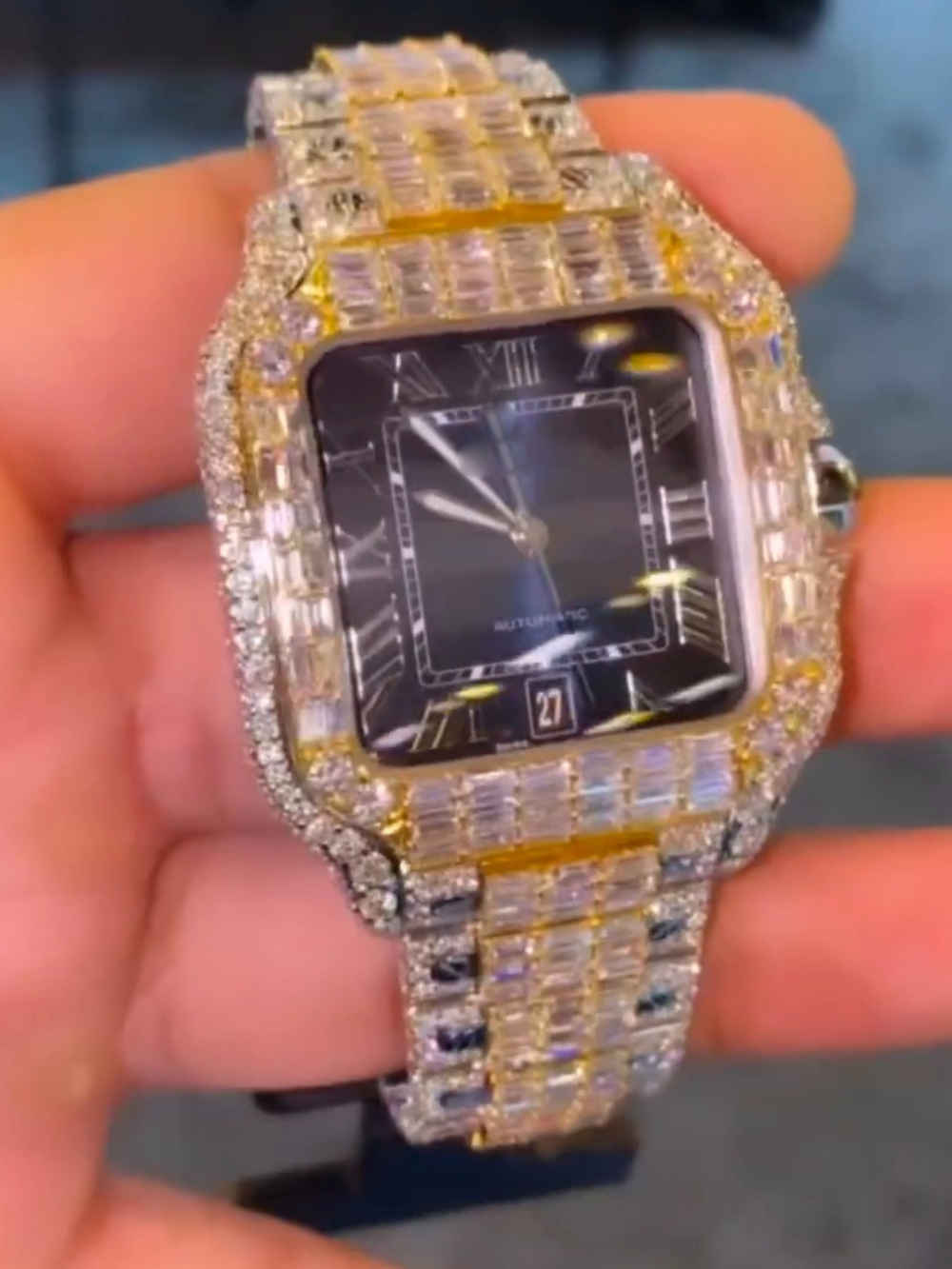 Luxury Moissanite Diamond Watch for Men and Women