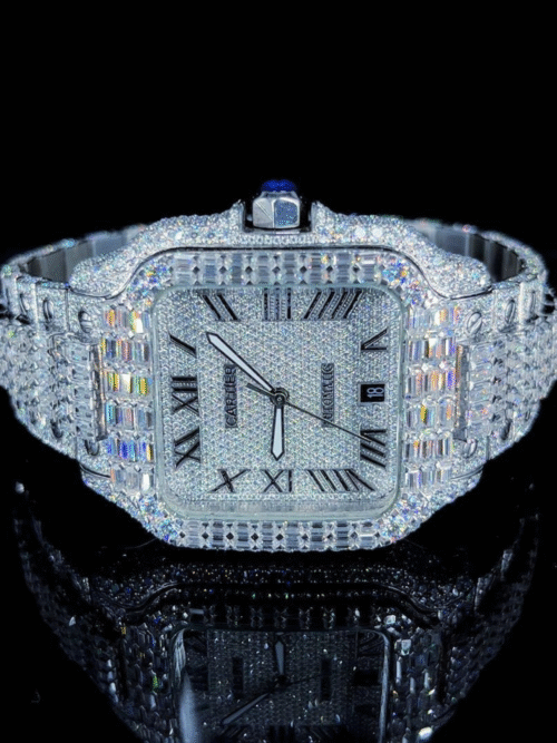 Diamond Moissanite Iced Out Cartier Watches