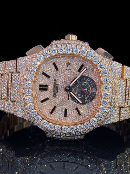 Moissanite bust down cartier watch