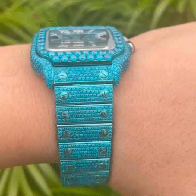 Diamond Moissanite Iced Out Cartier Watches