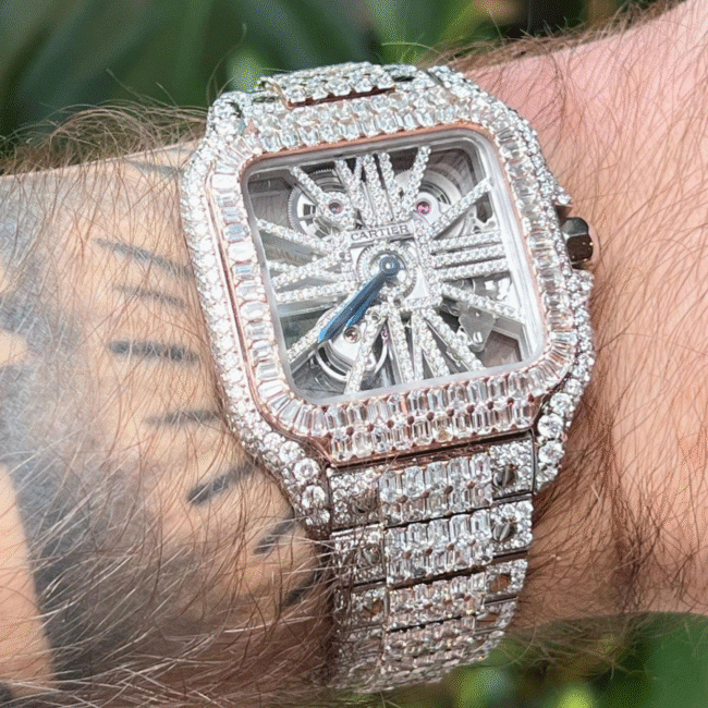 iced out moissanite watch - Image 2