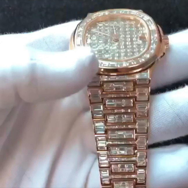 Stainless Steel Iced Out Moissanite Watch for Gift - Image 3