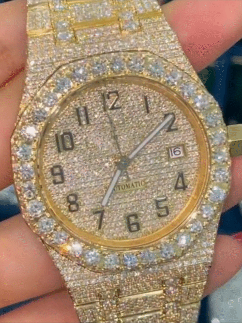 BUST DOWN MOISSANITE WATCH / ICED OUT