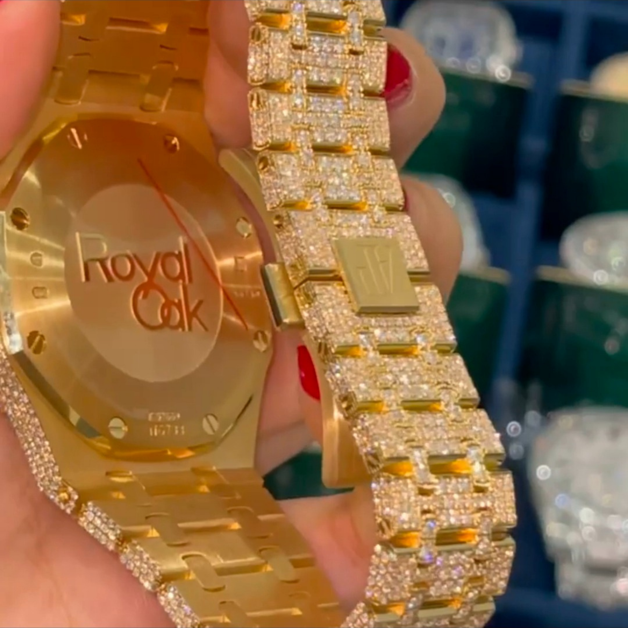 Moissanite bust down cartier watch
