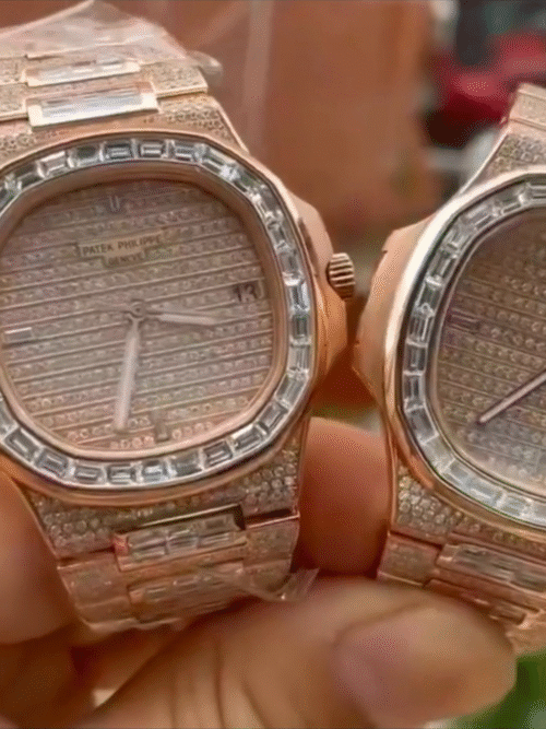 Moissanite bust down cartier watch