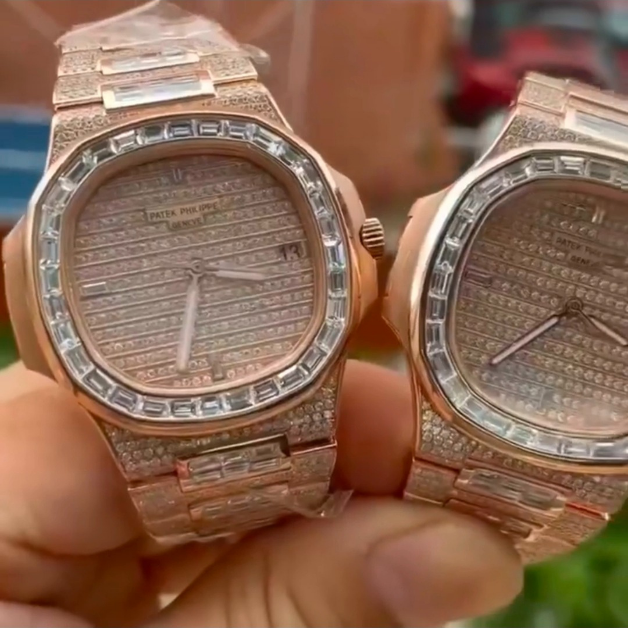 Moissanite bust down cartier watch