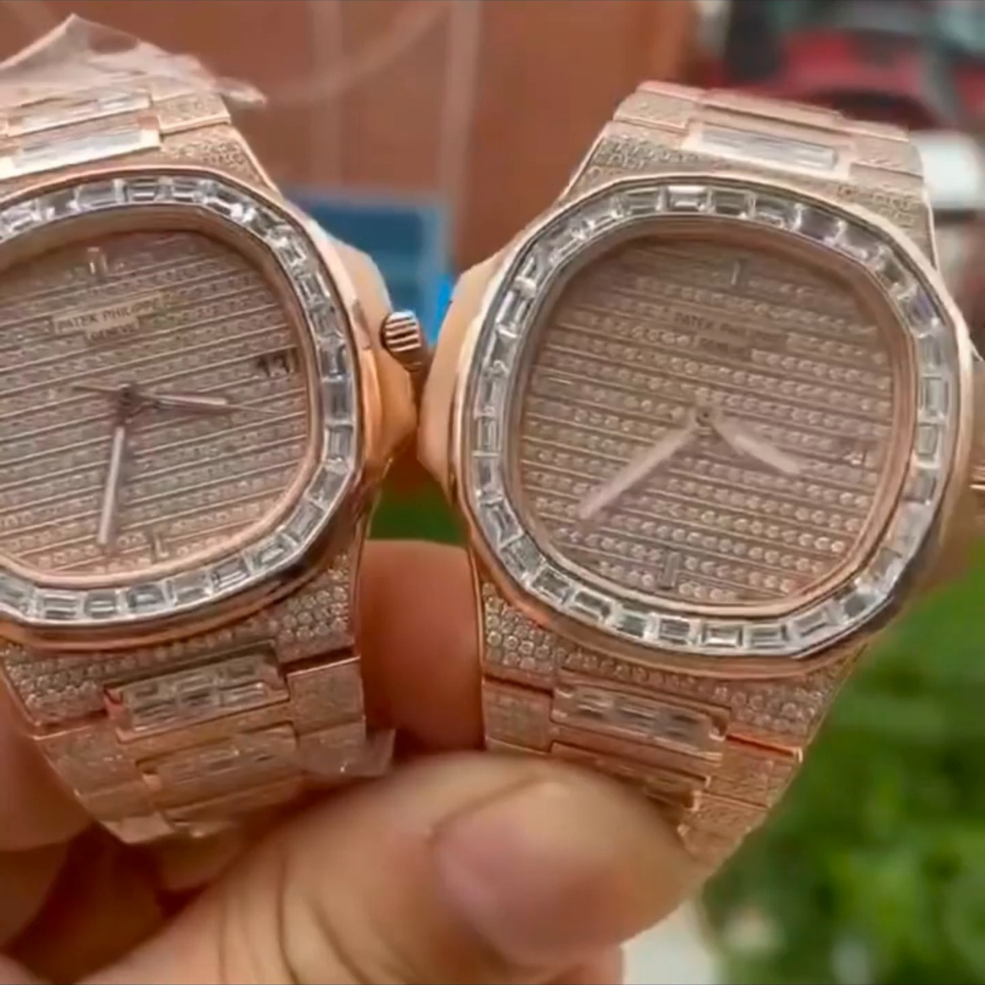 Moissanite bust down cartier watch