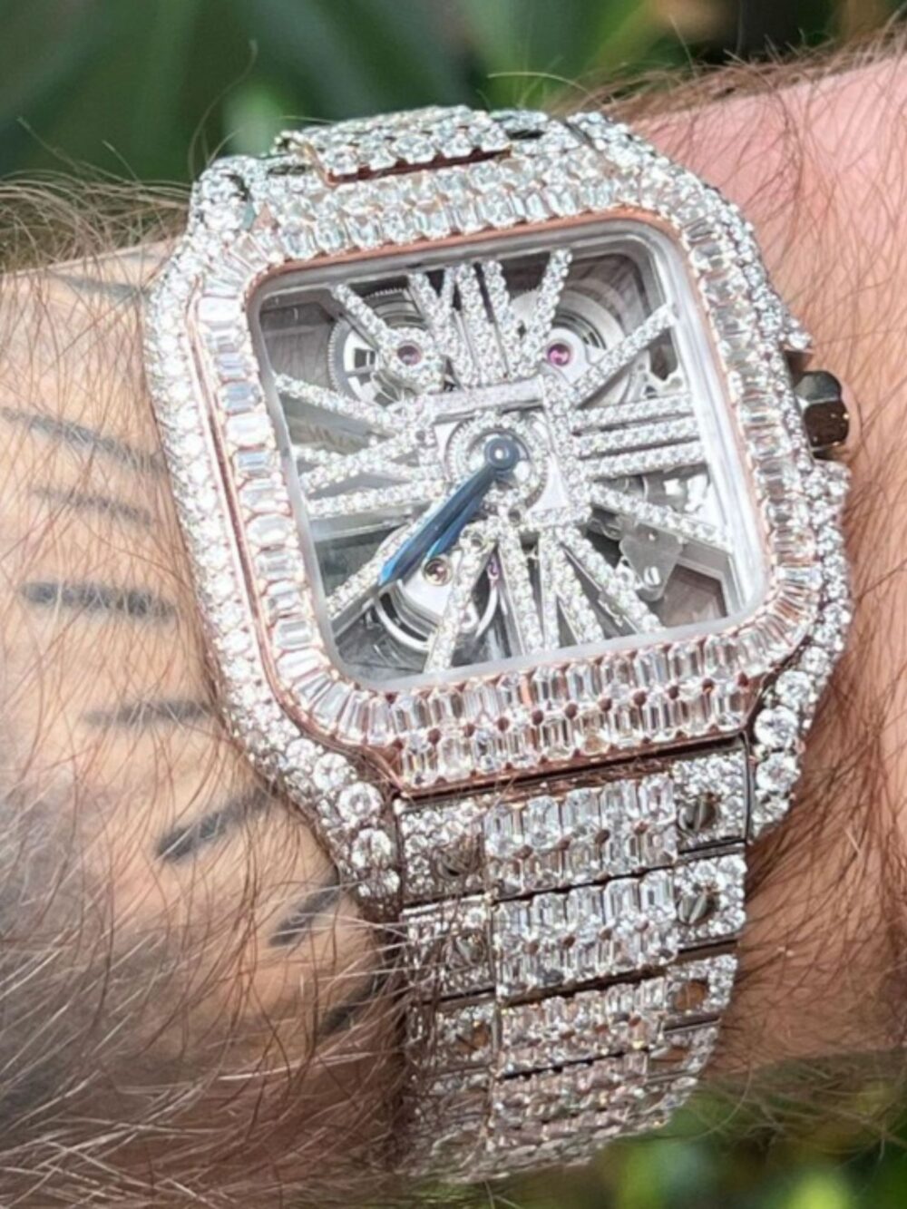 Limited Edition Bust Down Iced Out Watches, Moissanite Watches