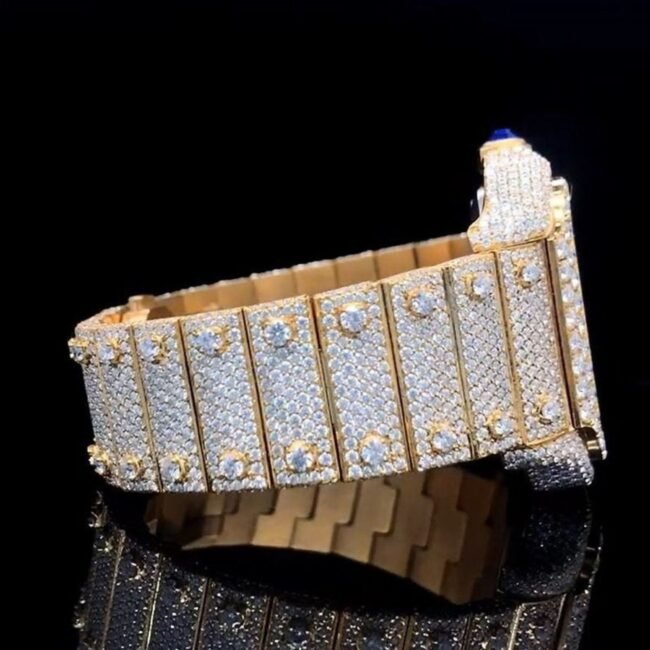 Diamond Moissanite Iced Out Cartier Watches
