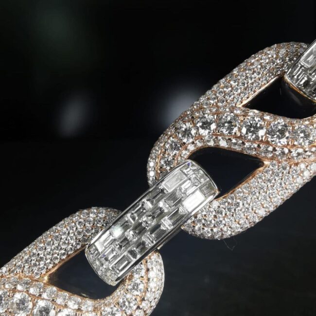 Moissanite Cuban link chain
