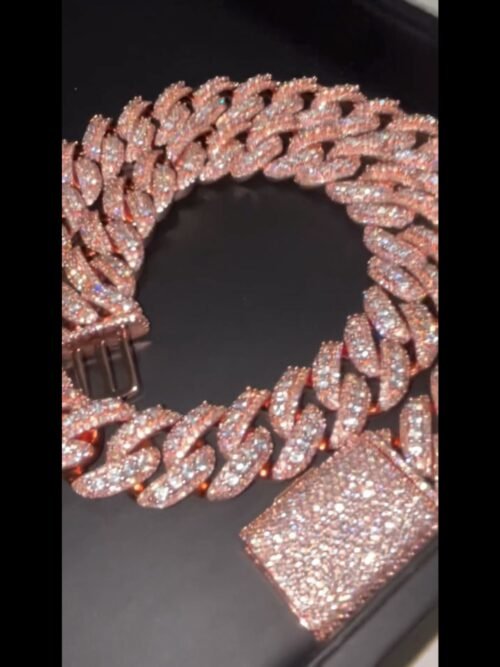 16mm mens silver cuban link chain