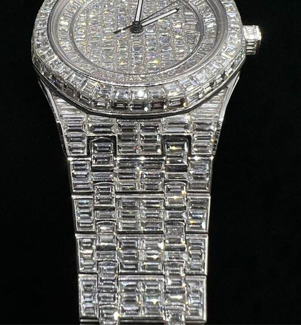 Stylish Men’s Moissanite Hip Hop Automatic Watch