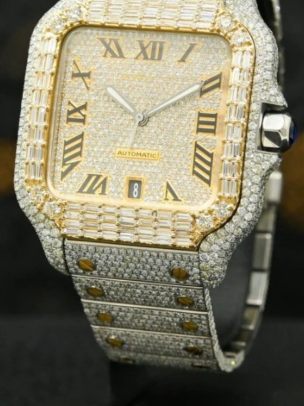 Luxury Moissanite Watches Fully Iced Out for Men & Women