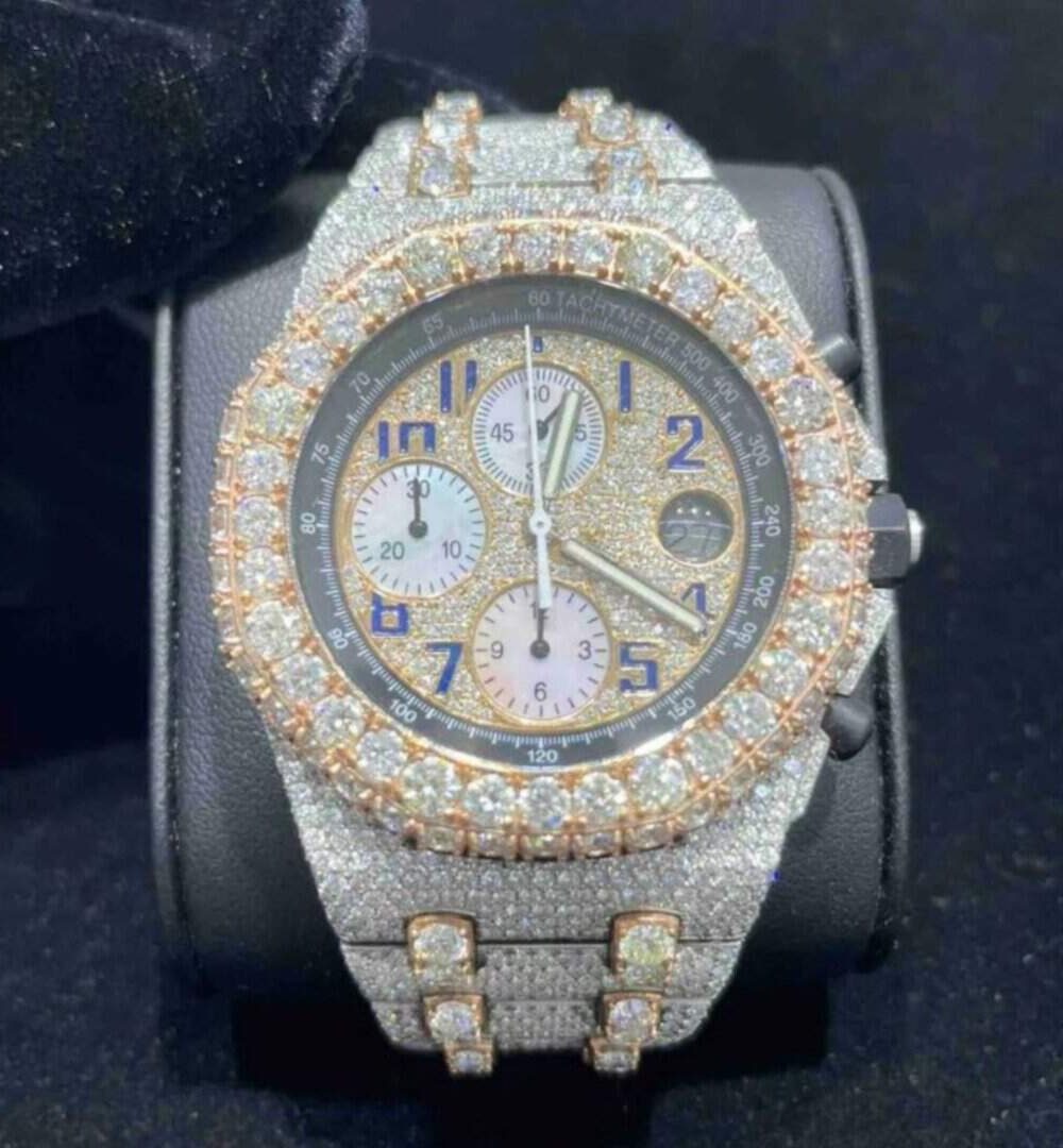 Stainless Steel VVS Moissanite Watch for Women