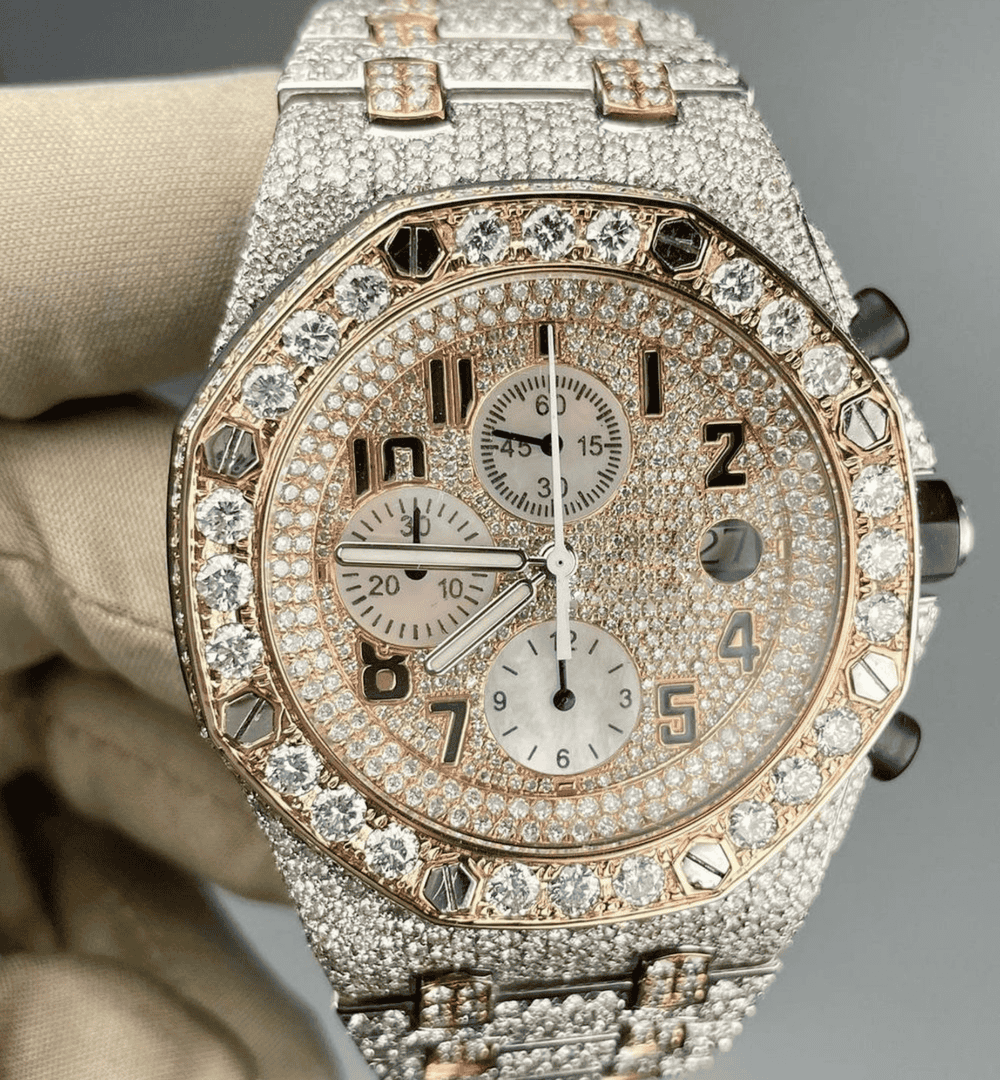 Iced Out Diamond Moissanite Watch