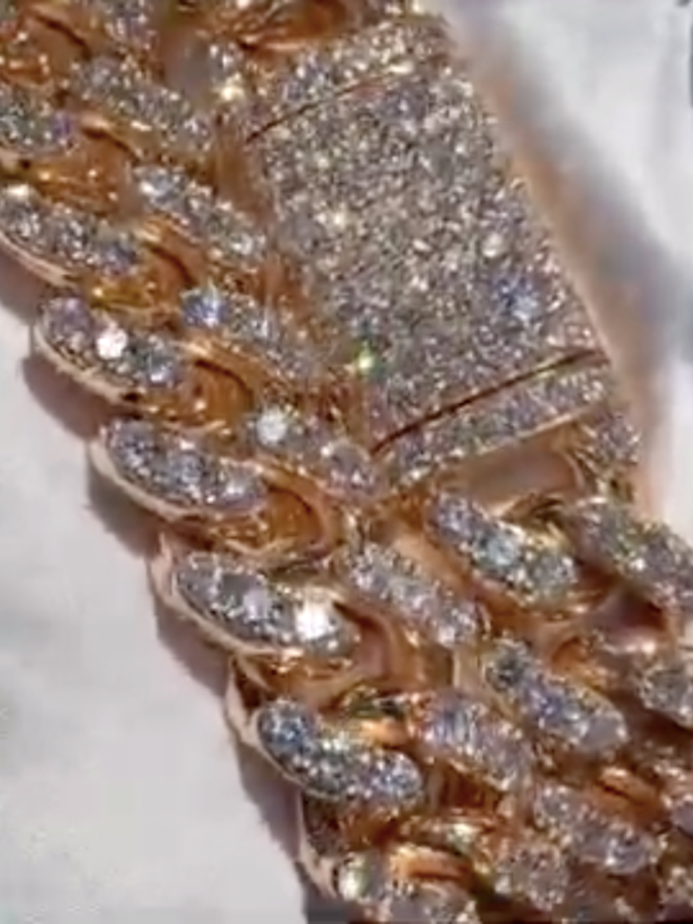 18mm Mens Silver Cuban Link Chain