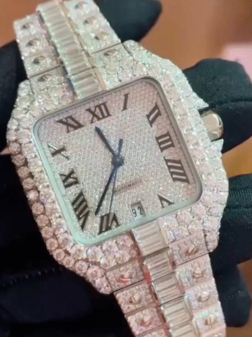 Luxury ICED out moissanite