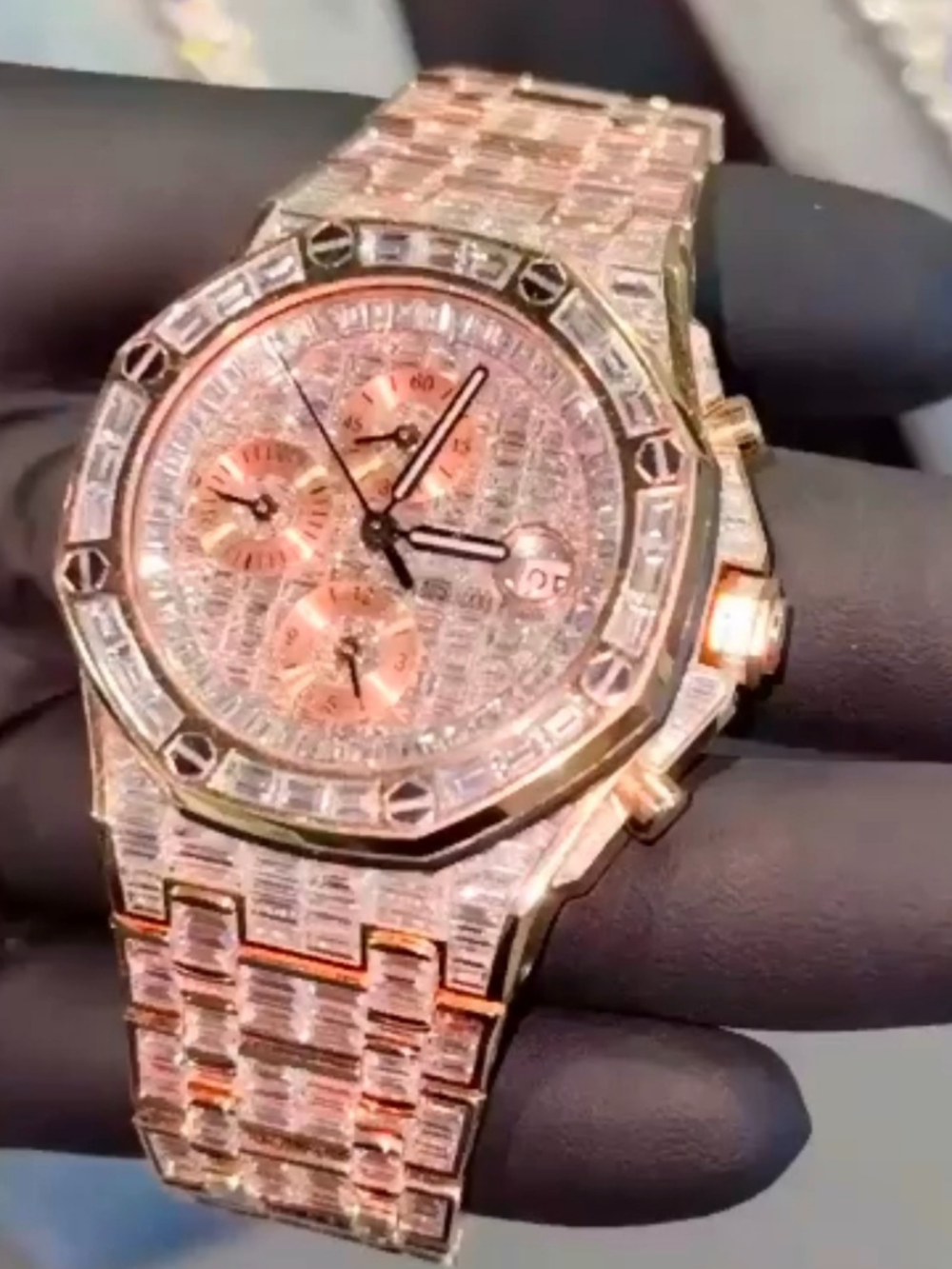 BUST DOWN MOISSANITE WATCH / ICED OUT