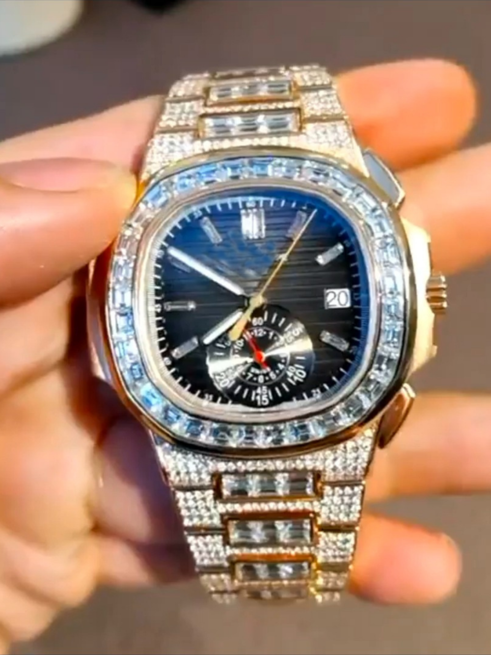 Moissanite watch that passes diamond tester for sale