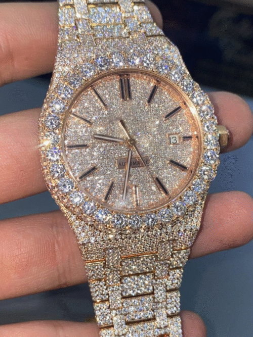 moissanite diamond watch