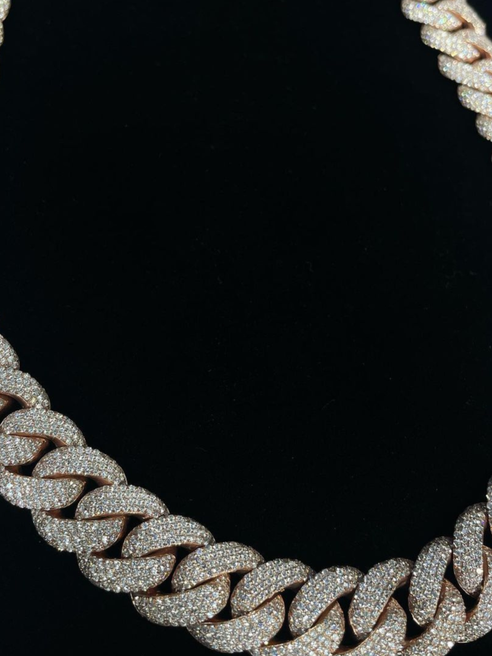 22mm Mens Silver Cuban Link Chain