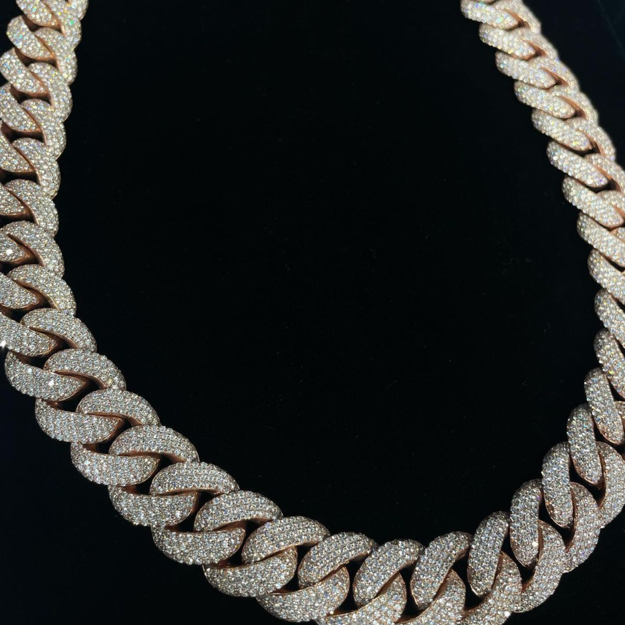 22mm Mens Silver Cuban Link Chain