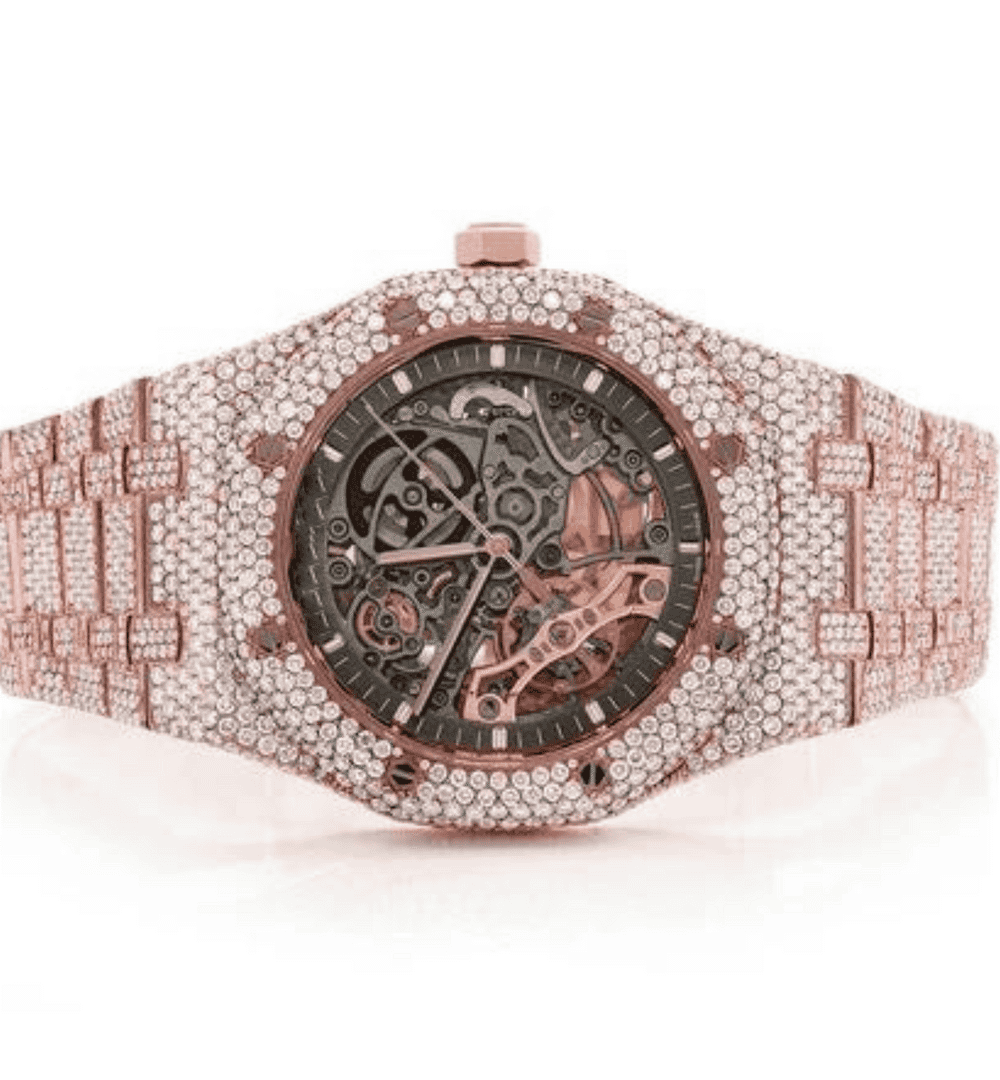 Luxury Bust Down Moissanite Watch