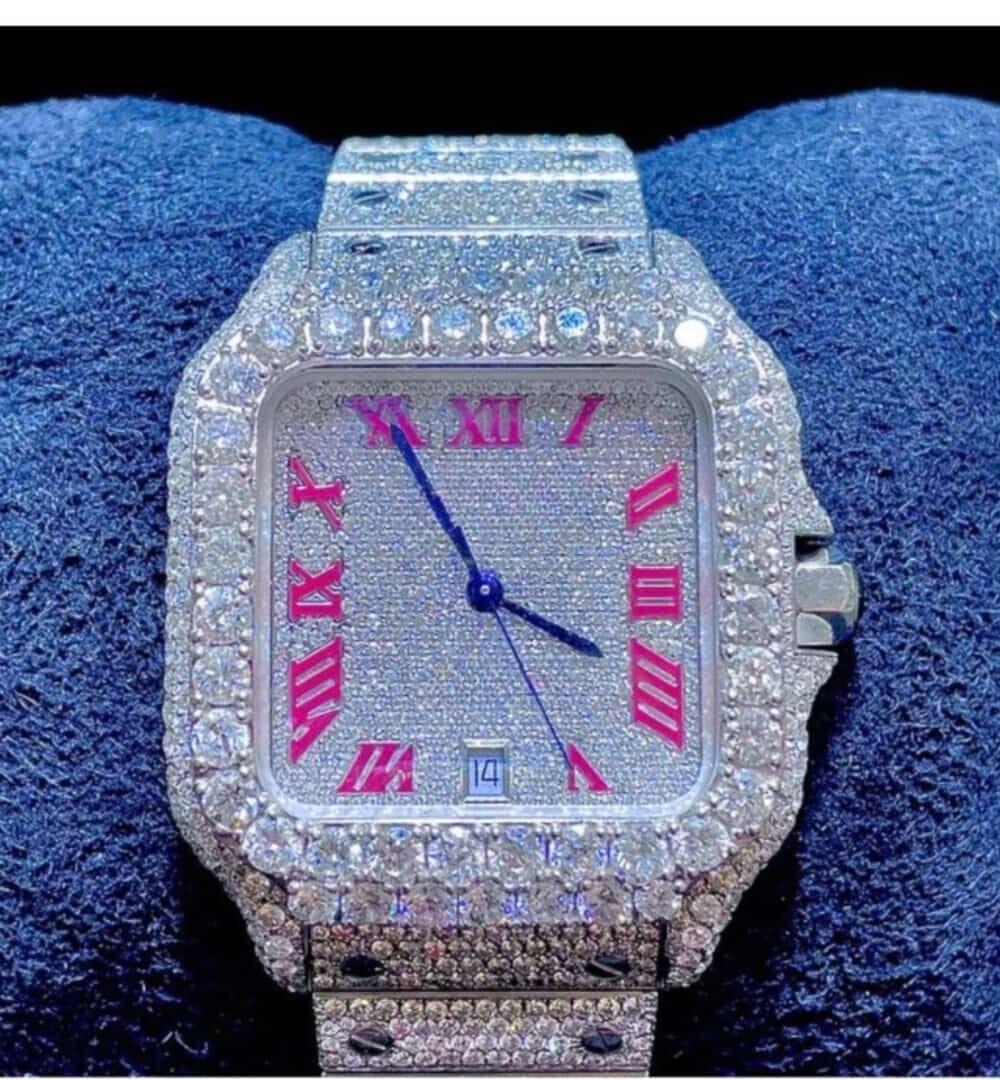 Classic Stainless Steel Bust Down Chronograph Watch