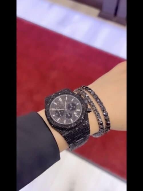 Luxury ICED out moissanite - vvs chronograph