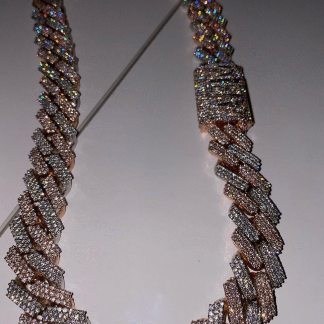 16mm mens silver cuban link chain - Image 4