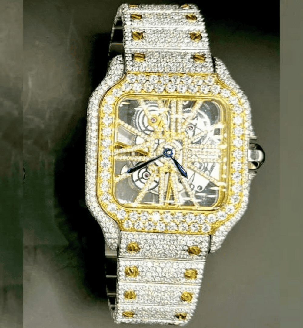 High-End Moissanite Diamond Automatic Watch
