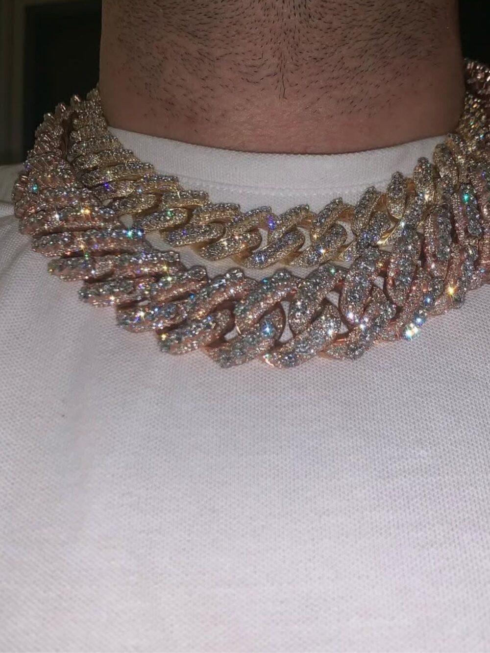 Moissanite Cuban link chain