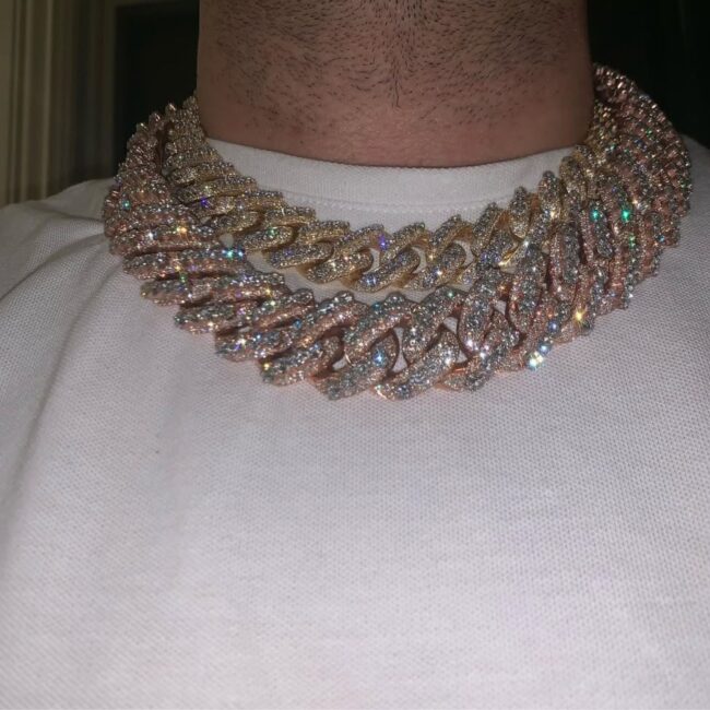 Moissanite Cuban link chain