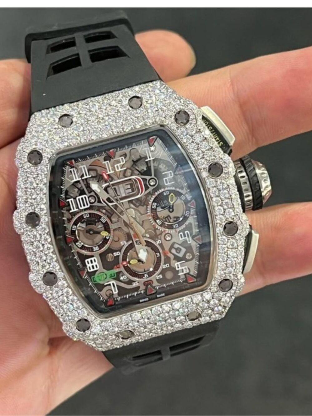 Premium Moissanite Watches with Durable Metal Band