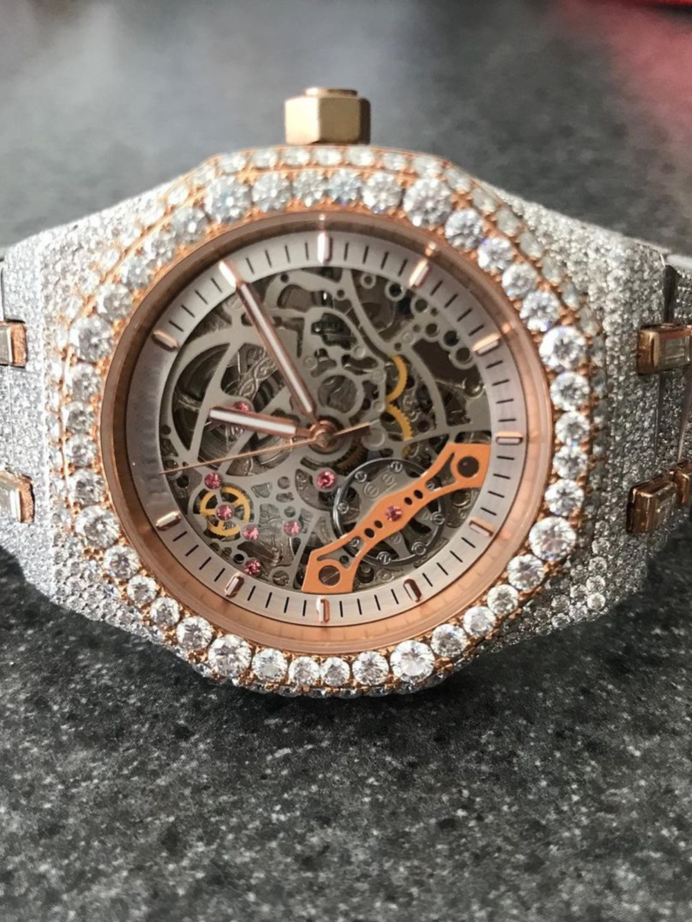 VVS Moissanite Luxury Chronograph Watch with Full Iced Out Shine