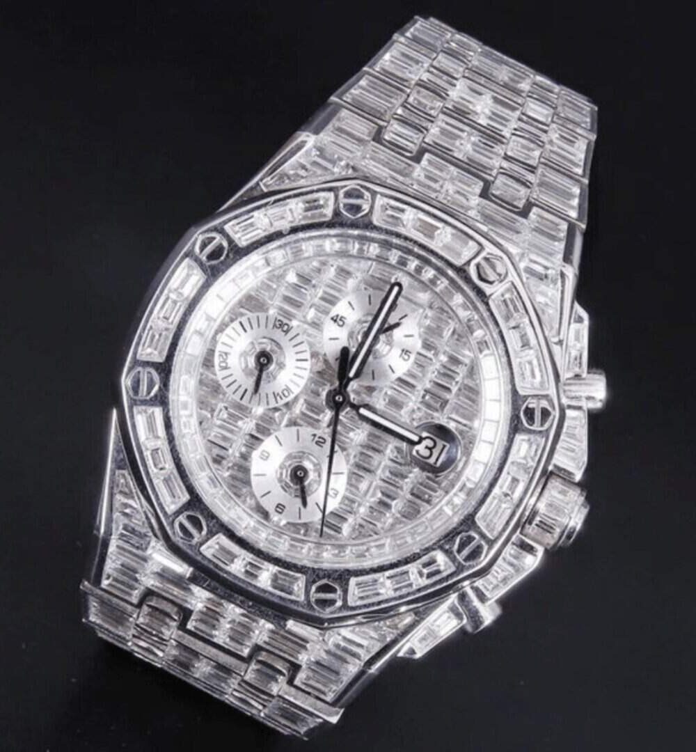 VVS Moissanite Statement Watch | Modern Luxury Design