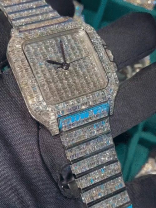 Stainless Steel Hip Hop Luxury Watch