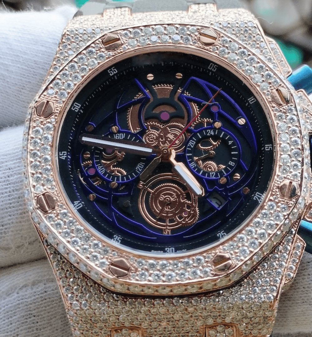 Iced Out VVS Moissanite Automatic Watch