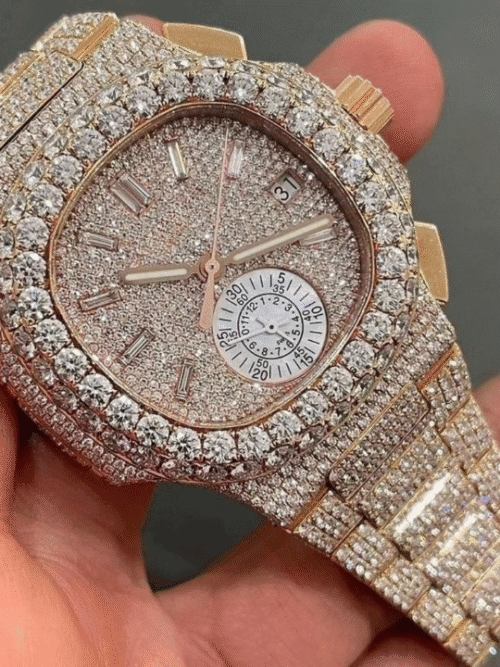 Moissanite diamond watch