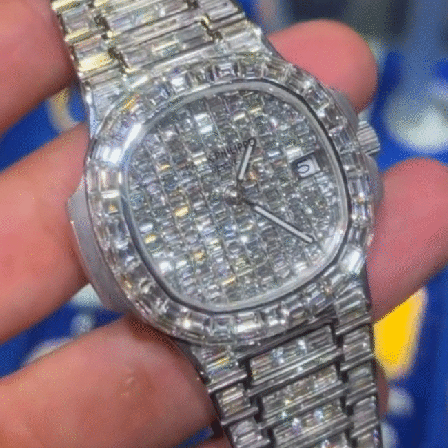 41mm moissanite diamond adumarse piguet watch