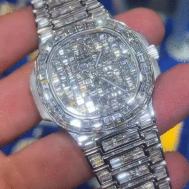 41mm moissanite diamond adumarse piguet watch - Image 3