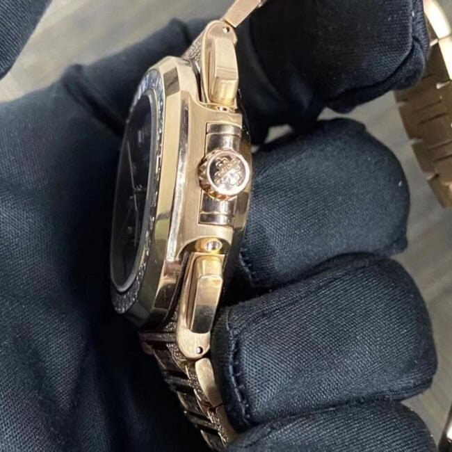 Classic Moissanite Diamond Iced Out Bust Down Automatic Watch - Image 2