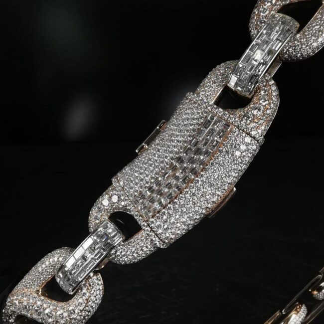 Moissanite Cuban link chain