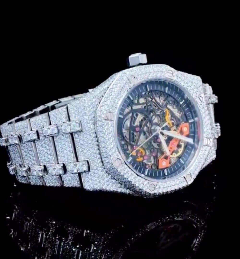 Iced Out VVS Moissanite Watch for Gift