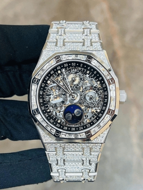 BUST DOWN MOISSANITE WATCH / ICED OUT