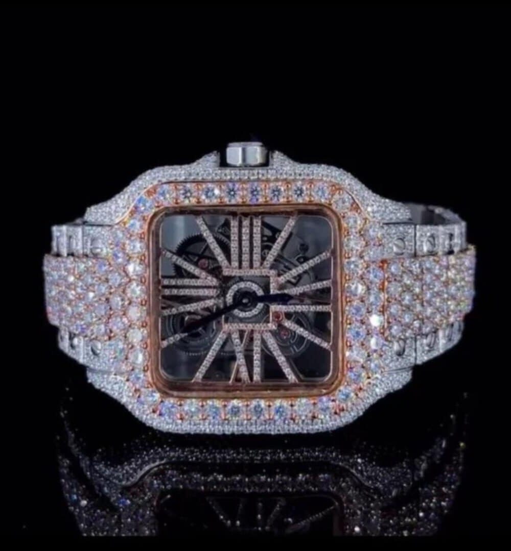 VVS Quality Bust Down Moissanite Diamond Watch