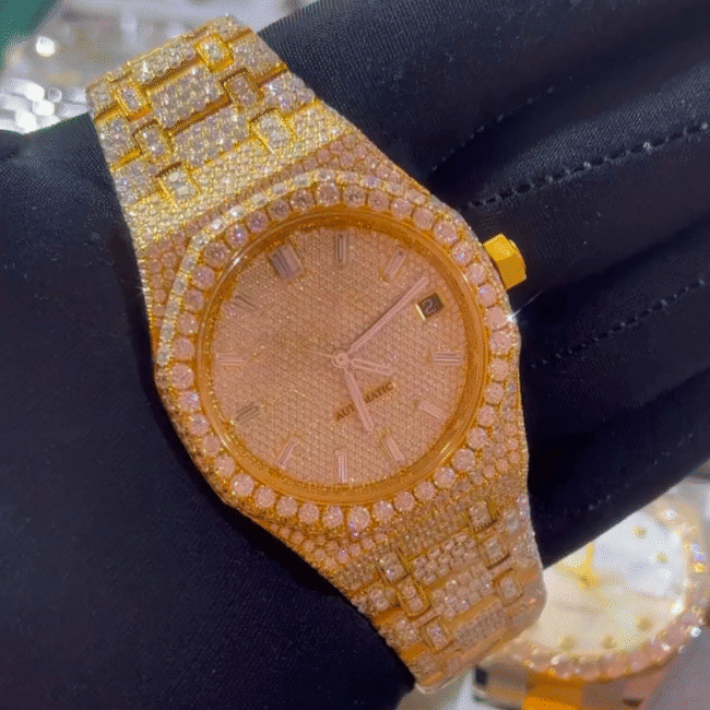Stainless Steel Iced Out VVS Moissanite Watch for Unisex - Image 4