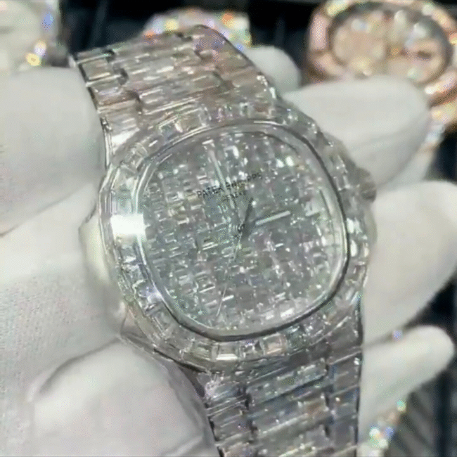 moissanite watch cartier