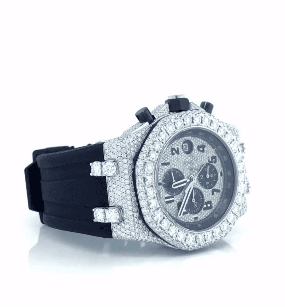 Bust Down Iced Out VVS Moissanite Watch